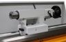 This heavy duty 2-Speed Tailstock has a 5MT quill. It also has a tag along feature, which enables the user to attach it to the carriage and pull it using the feeds.